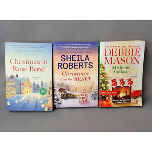 Christmas Books Paperback Holidays Romance Mistletoe Cottage Lot Of 3